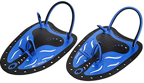 Keenso Palas para Nadar, Palas de Entrenamiento para Natación (M-Azul)