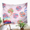 Treer Pared Tapiz Decorativo Bohemio Multiusos Decoración para el Hogar Dormitorios Manta Playa (152x130cm,Pirulí)