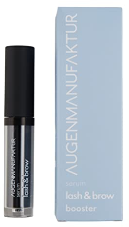 Augenmanufaktur Lash & Brow Booster – Serum für Wimpern und Augenbrauen, fördert das Erscheinungsbild längerer, stärkerer und vollerer Wimpern und Augenbrauen