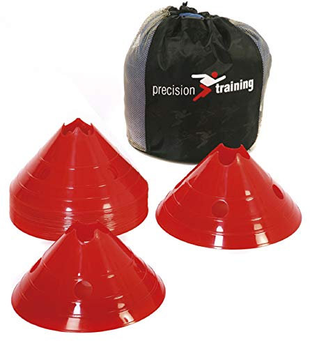 Precision Sports Giant Saucer Cone (Set of 20) (White)