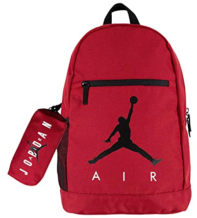 Jordan Unisex Große Packtasche, 2-teiliges Set, Rucksack, Rot, Einheitsgröße, Rot/Ausflug, einfarbig (Getaway Solids), Modern