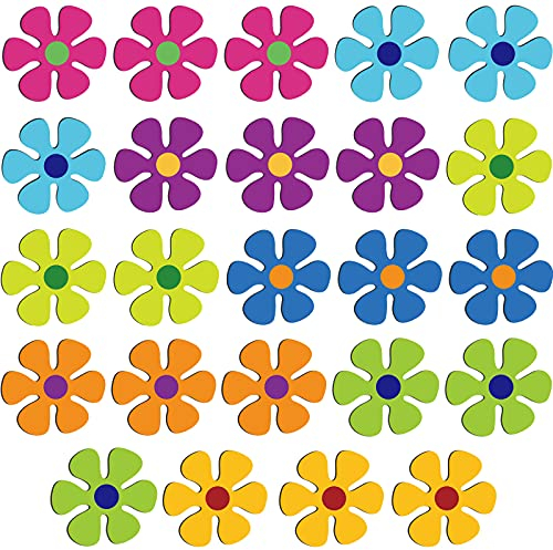 Auto-Magnet-Dekorationen, magnetische Blumen-Aufkleber, Kühlschrankmagnete, 60er-Jahre-Stil, Mehrfarbig, Blumen-Ausschnitt, Magnet für Auto, Zuhause, Wand, Whiteboard, Kühlschrank (61 cm, 9,9 x cm)