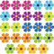 Auto-Magnet-Dekorationen, magnetische Blumen-Aufkleber, Kühlschrankmagnete, 60er-Jahre-Stil, mehrfarbig, Blumen-Ausschnitt, Magnet für Auto, Zuhause, Wand, Whiteboard, Kühlschrank (61 cm, 9,9 x cm)