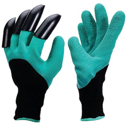 EURO MARKETING MANUFACTURING Gartenhandschuhe mit Krallen, Grün