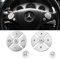 TTCR-II 12PCS Kompatibel mit Lenkrad Knopf Schalter Aufkleber Mercedes Benz Klasse C E S GLK W204 W212 W221 X204 Mercedes Lenkrad Tasten Lenkradknopf Dekorativer Aufkleber