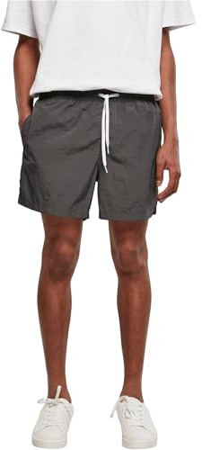 Build Your Brand Herren Badehose Swim Shorts, Männer Schwimmhose mit Kordelzug