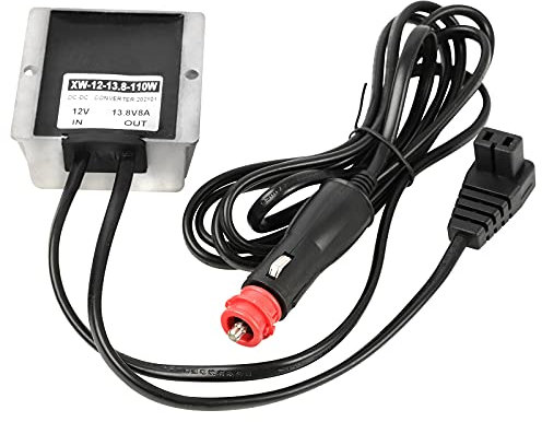 SetPower Convertitore DC/DC da 12 V a 13,8 V 110 W, stabilizzatore di tensione per auto, frigorifero, con presa accendisigari CC, 2 m, utilizzato per risolvere problemi di ingresso a bassa tensione