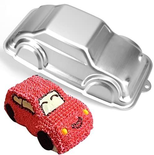 Auto-Kuchenform, Aluminium, Auto-Kuchenform, Form für 3D-Auto-Form, Backform, DIY-Geburtstags-Blech-Kuchenform