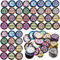 Liuer Pokerchips Set - 48 Stück Mit Wert für Casino, Roulette, Counting Marker - Keramik Chips