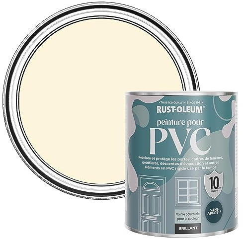 Rust-Oleum Beige uPVC Door and Window Paint In Gloss Finish - Clotted Cream 750ml