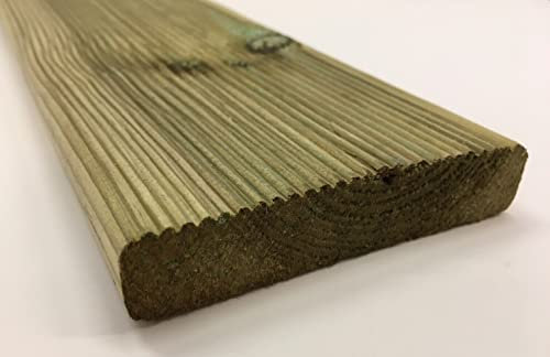 Generico Pavimento Legno da Esterno Decking Pino Impregnato Autoclave mm 20 x 90 x 1500
