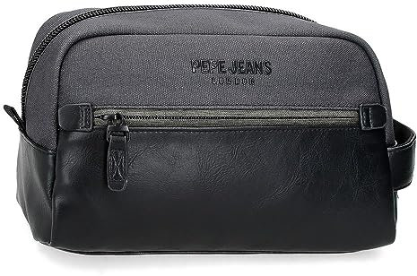 Pepe Jeans Grays Nececer Adaptable Noir 25 x 15 x 12 cm Polyester, Noir, Talla única, Nececer Adaptable
