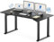 FLEXISPOT 4 Legs Dual Motors Electric Standing Desk 160 * 75cm Height Adjustable Sit Stand Home Office Workstation with Memory Smart Panel, Splice Board, Black