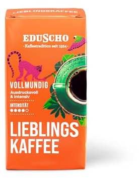 Eduscho Lieblingskaffee, 500g, gemahlene Kaffeebohnen, aromafrisch verpackt, vollmundig-ausdrucksvoller Geschmack