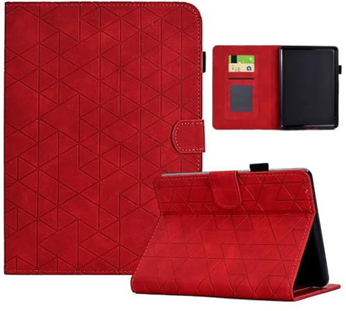 Custodia per tablet Kindle Fire 7 (12a generazione, 2022), in pelle PU goffrata, sottile, leggera, con funzione di accensione/spegnimento automatico, per tablet Kindle Fire 7 (12a generazione, 2022),