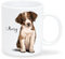 Wandtattoo Loft Keramiktasse bedruckt Hund Australian Shepherd mit Wunschnamen Kaffeetasse personalisiert Geschenk Geburtstag 330 ml, glänzend
