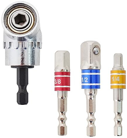 Taladro de Ángulo Recto 105° Adaptador de Destornillador Angular Set Adaptador Atornillador