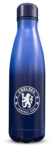 Hy-Pro 500ml Stainless Steel Thermal Fade Bottle Officially Licensed Chelsea F.C. 500ml Bottle | Thermal, Double Wall Stainless Steel, Vaccum Flask, Fade Design, Blues, Light weight, Leakproof, 0.5L