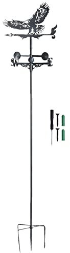 Kuuleyn Eagle Wind Spinners extérieur, décor de Jardin, girouette en Fer forgé girouette de Direction du Vent girouette de Jardin pour la décoration extérieure