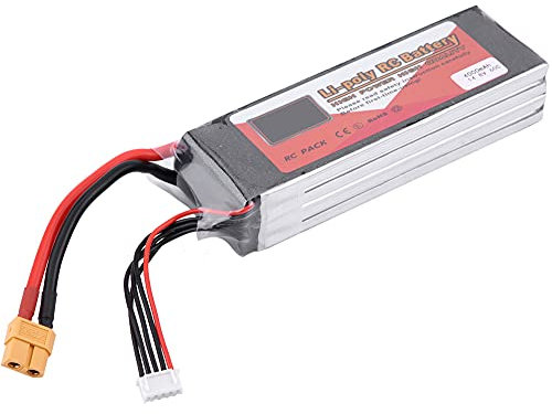 Provides Great Performance of 5000mAh 4s LiPo Battery, for RC Airplane, RC Helicopter, Drone, for Quadcopter (14.8V 4000mAh 60C XT60 plug)