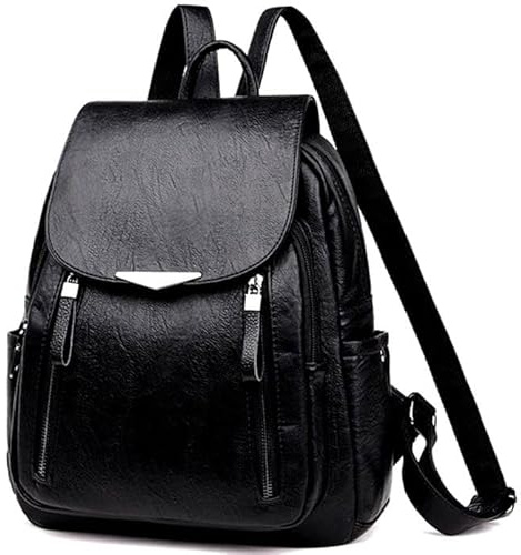 EDIBAZZAR Lederrucksack - Stilvoll und Funktional - Idealer Begleiter für Schule und Unterwegs - Verstellbare Riemen - Organisierte Innenraumaufteilung