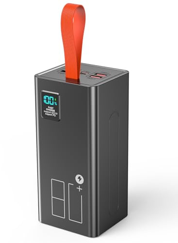 Cargador portátil de carga rápida de 80000 mAh, entrada/salida USB C y carga rápida USB dual de 3 A, paquete de batería