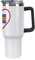 I Love Aland Island and Heart Insulated Tumbler with Handle Stainless Steel Travel Coffee Mug with Lid and Straw 40oz