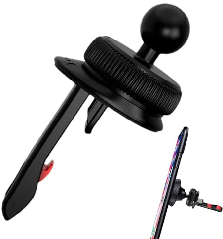 Clip de ventilación para soporte de teléfono de coche, abrazadera de bola de 17 mm, gancho largo de ventilación para soporte de teléfono móvil y accesorios para soporte de teléfono de coche