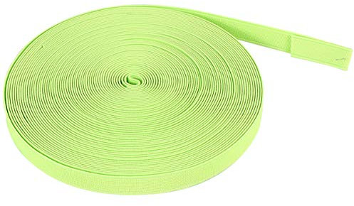 KONTONTY Dicke Gummibänder Für Schuhe 1 5 Cm Breit 16 M Einfarbige Elastische Bänder Hellgrün 100% Polyestergarnmaterial