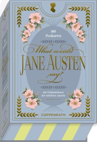 What would Jane Austen say?: 100 Postkarten mit Originalzitaten der beliebten Autorin: 100 Postkarten mit Jane-Austen-Zitaten in eleganter Box, romantisch illustriert