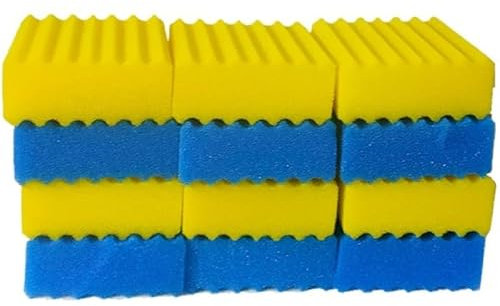 CBF-350C Teichfilter Schwämme – Dual-Dichte Teichfilter Schaum Pads für CBF-350C Filterbox, Biologische Teichfilter Medien für Druckfilter, Einfache Reinigung der Schwämme für Teiche im Freien