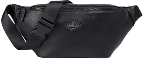 Replay Herren Bauchtasche, Black 0098 (Schwarz), Einheitsgröße