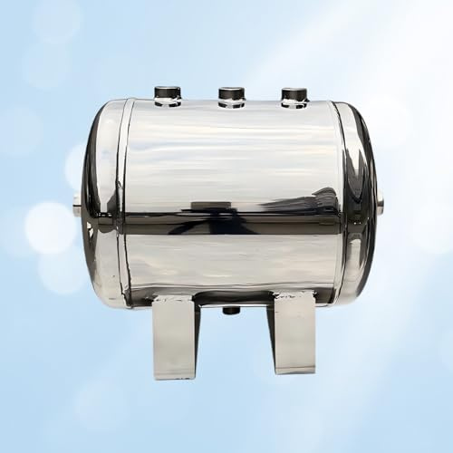 304 Stainless Steel Air Tank Portable High Pressure Reservoir，Vacuum Buffer Compressed Air Storage Cylinder for Air Compressor Pump Pressure Tank(30L/7.9Gal)