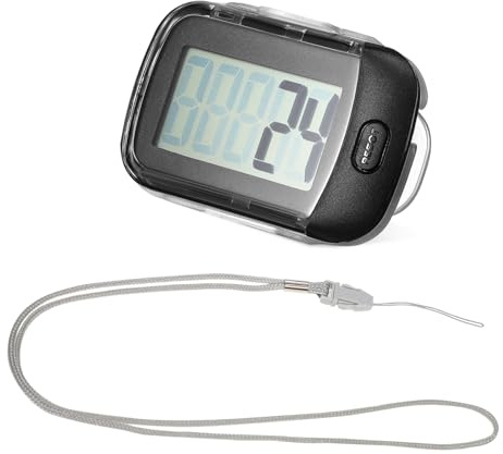UPKOCH Tragbarer Schrittzähler mit Clip Leichter Fitness Pedometer für Senioren Einfacher Kompakter Schrittzähler für Outdoor Walking und Running Präzise Aktivitätsverfolgung ohne App
