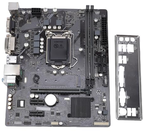 Vikye Scheda Madre Micro-ATX H410M-S2, Socket LGA 1200, Scheda Madre DDR4 2933 MHz PCIe 3 SATAIII 6 GB/s Slot M.2 da 64 GB a Doppio Canale
