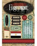 Scrapbook Customs - World Collection – Ägypten – Kartonaufkleber – Reisen