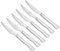 Arcos Cuchillos de Mesa - Juego de Cuchillos Chuleteros 6 piezas (6 Cuchillos) - Monoblock de una pieza de Acero Inoxidable 110 mm - Color Plata