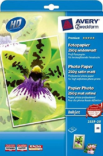 Inkjet Fotopapier A4 250g matt ZWECKFORM 2559-20 20Bl