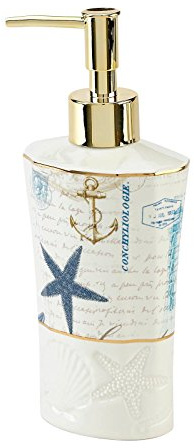 Avanti Linens - Lotion Pump/Soap Dispenser, Guest Bathroom Essentials, Nautical Inspired Home Decor (Antigua Collection)