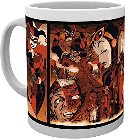 GB Eye Kunstdruck Batman Comics Harley Quinn Villians Becher/Tasse, bunt