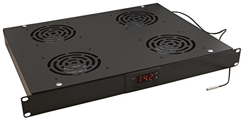 Waytex 37349 - Bandeja de 4 Ventiladores con termostato de 19