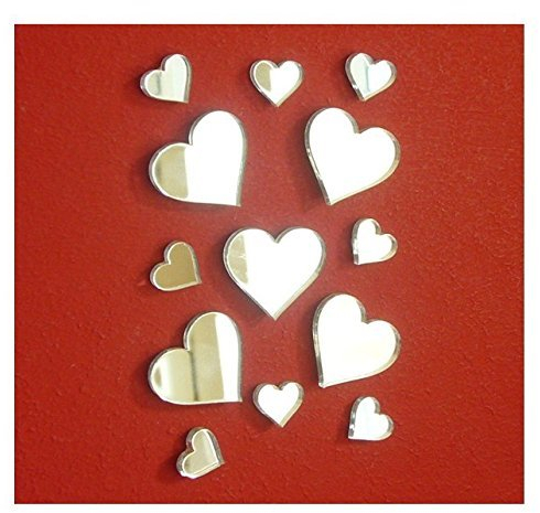 Pegatinas de espejo con forma de estrellas pequeñas, para manualidades y álbumes de recortes, pegatinas de espejo acrílicas para murales, 50 unidades por lote