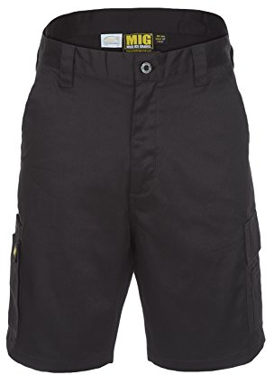 MIG Mens Cargo Work Shorts Size 30 to 42 Combat Shorts (40 Short, Black)