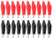 sourcing map Morsetti a coccodrillo, morsetti elettrici a coccodrillo, con copertura isolante protettiva, 20 pezzi