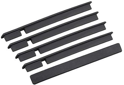 sourcing map 5pcs PCI Slot Silicone Protectors Anti Dust Cap Cover 82mmx8mmx6mm Black