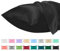 Lirex 2er Set Satin Kissenbezug 50x101cm, kissenbezüge, Weich wie Seiden Kissenbezug, Satin Kopfkissenbezug Kissenhülle für Haar und Haut kommt，Oeko-TEX Zertifiziert, Schwarz