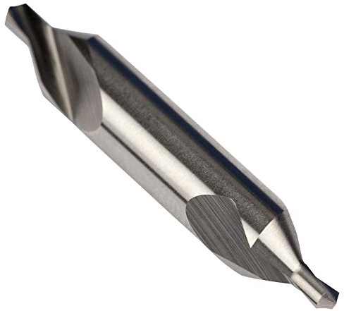Dormer A206 HSS-E HSS Kobalt-Stahl-Zentrierbohrer mit 118 Grad Zentrierung und 60 Grad Konus, 1,6 mm x 4,0 mm, 1er Pack