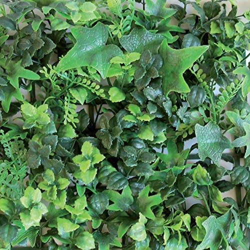 TENAX Divy 3D Panel Saltus 0,50 x 1 m Vert, Panneau Modulaire en Feuilles de Sous-Bois Artificielles pour Décoration Murale et Jardin Vertical