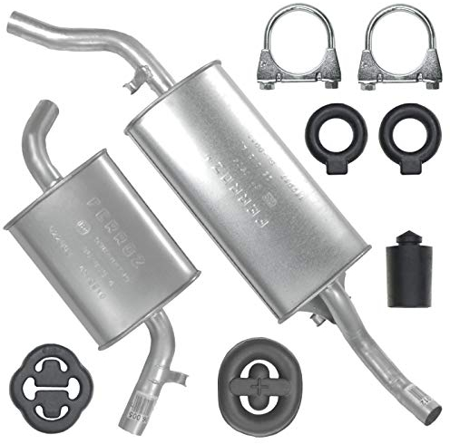 Adamot Auspuffanlage Schalldämpferset Auspuff für VW Golf 2 II 1.0i 1.3i 1.6i