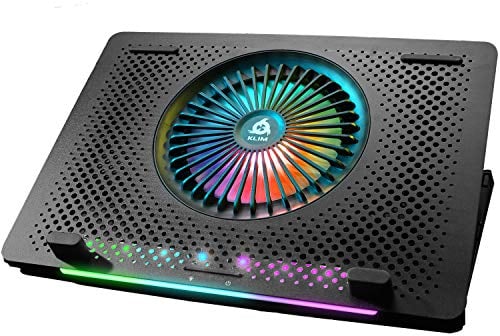 KLIM Orb + Base di raffreddamento RGB per PC portatili da 11 a 15,6 + Supporto di raffreddamento per laptop da gaming + USB + Stabile + Compatibile con Mac e PS4 + Novità Versione